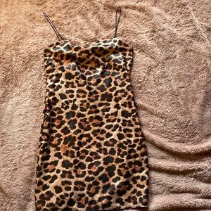 Mini Cheetah Print Dress